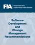Introduction. Software Development and Change Management Recommendations