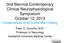 3nd Biennial Contemporary Clinical Neurophysiological Symposium October 12, 2013 Fundamentals of NCS and NMJ Testing