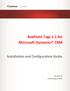 AvePoint Tags 1.1 for Microsoft Dynamics CRM. Installation and Configuration Guide