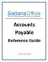 Accounts Payable. Reference Guide