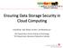 Ensuring Data Storage Security in Cloud Computing