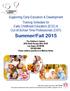 Summer/Fall 2015. Supporting Early Education & Development Training Schedule for Early Childhood Educators (ECE) & of-school Time Professionals (OST)