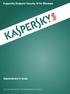 Kaspersky Endpoint Security 10 for Windows Administrator's Guide