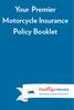 Your Premier Motorcycle Insurance Policy Booklet