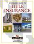 A consumer guide to. insurance INSURANCE ADMINISTRATION