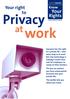 work Privacy Your Your right to Rights Know
