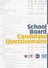 School Board Candidate Questionnaire