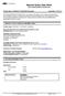 Material Safety Data Sheet
