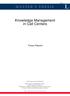 MASTER'S THESIS. Knowledge Management in Call Centers
