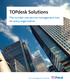 TOPdesk Solutions. The number one service management tool for every organization. Service Management Simplified