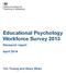 Educational Psychology Workforce Survey 2013