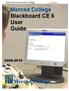 Merced College Blackboard CE 6 User Guide