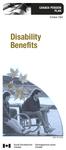 CANADA PENSION PLAN. October 2005. Disability Benefits ISPB 153-10-05E
