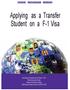 Applying as a Transfer Student on a F-1 Visa