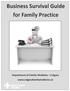 Business Survival Guide for Family Practice
