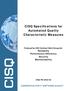 CISQ Specifications for Automated Quality Characteristic Measures