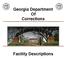Georgia Department Of Corrections. Facility Descriptions