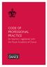 CODE OF PROFESSIONAL PRACTICE for teachers registered with the Royal Academy of Dance