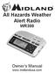 All Hazards Weather Alert Radio WR300