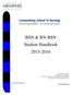 BSN & RN-BSN Student Handbook 2015-2016