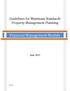 Guidelines for Minimum Standards Property Management Planning. Financial Management Module