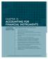 CHAPTER 15 ACCOUNTING FOR FINANCIAL INSTRUMENTS