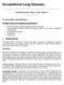 Occupational Lung Diseases