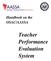 Handbook on the OSAC/AASSA. Teacher Performance Evaluation System