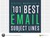BEST EMAIL SUBJECT LINES. Digital Marketer Increase Engagement Series