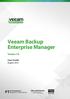Veeam Backup Enterprise Manager. Version 7.0