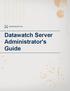 Datawatch Server Administrator's Guide