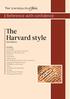 The Harvard style. Reference with confidence. (2012 Edition)