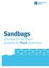 Sandbags. and how to use them properly for flood protection
