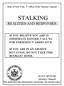 STALKING REALITIES AND RESPONSES