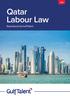 LAW. Qatar Labour Law Reproduced by GulfTalent
