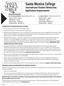 Santa Monica College. International Student Admissions Application Requirements