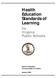 Health Education Standards of Learning