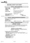 MATERIAL SAFETY DATA SHEET