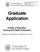 Graduate Application
