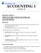 ACCOUNTING 1 (ACN101- M)