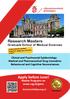 Research Masters. Apply before June! Graduate School of Medical Sciences