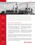 BUDGET 2015. TIM CESTNICK, Managing Director, Advanced Wealth Planning KEVIN TRAN, Director, Tax Advisory Services. From Thirty Thousand Feet