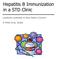 Hepatitis B Immunization in a STD Clinic