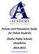 Policies and Procedures Guide for Online Students Olathe Public Schools eacademy 2014 2015