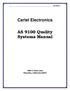 Cartel Electronics. AS 9100 Quality Systems Manual