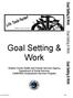 Goal Setting & Work. Shasta County Health and Human Services Agency Department of Social Services CalWORKs Employment Services Program
