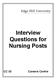 Interview Questions for Nursing Posts