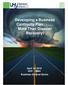 Developing a Business Continuity Plan... More Than Disaster