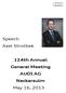 124th Annual General Meeting AUDI AG Neckarsulm