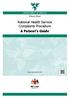 DEPARTMENT OF HEALTH Rheynn Slaynt. National Health Service Complaints Procedure A Patient s Guide
